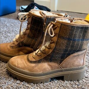 Brown and Tan Women’s Boots